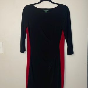 Ralph Lauren red and black dress